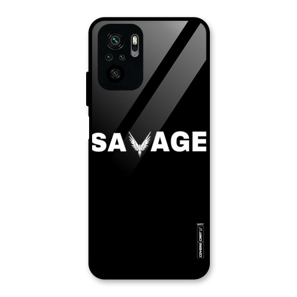 Savage Glass Back Case for Redmi Note 10