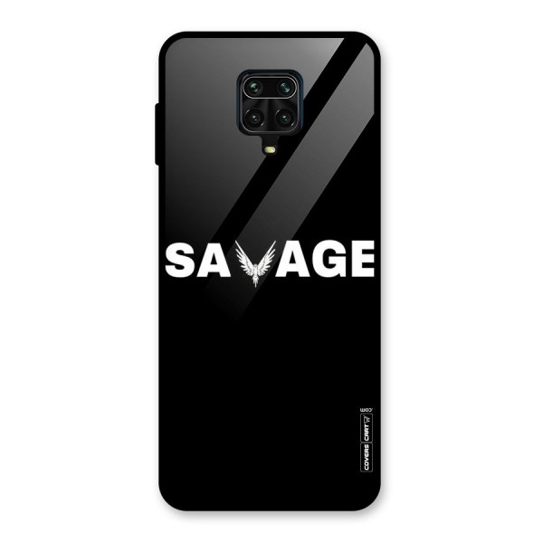 Savage Glass Back Case for Redmi Note 9 Pro