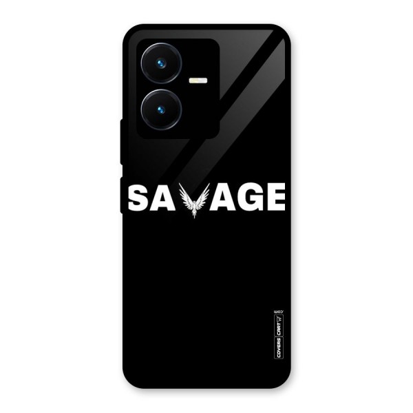 Savage Glass Back Case for Vivo Y22