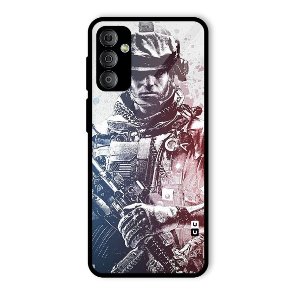 Saviour Glass Back Case for Galaxy F23