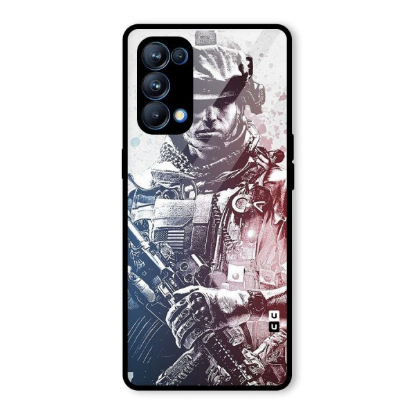 Saviour Glass Back Case for Oppo Reno5 Pro 5G