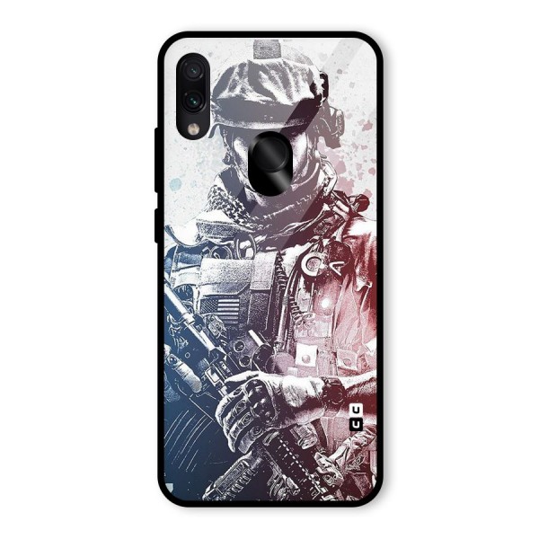 Saviour Glass Back Case for Redmi Note 7