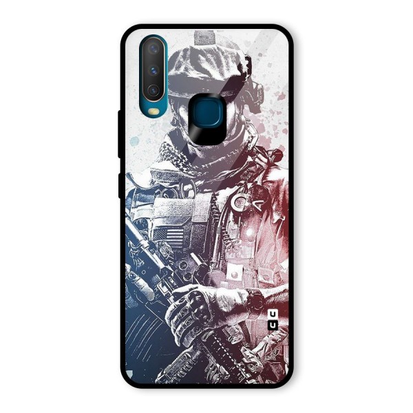 Saviour Glass Back Case for Vivo Y12