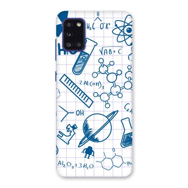 Science Notebook Back Case for Galaxy A31