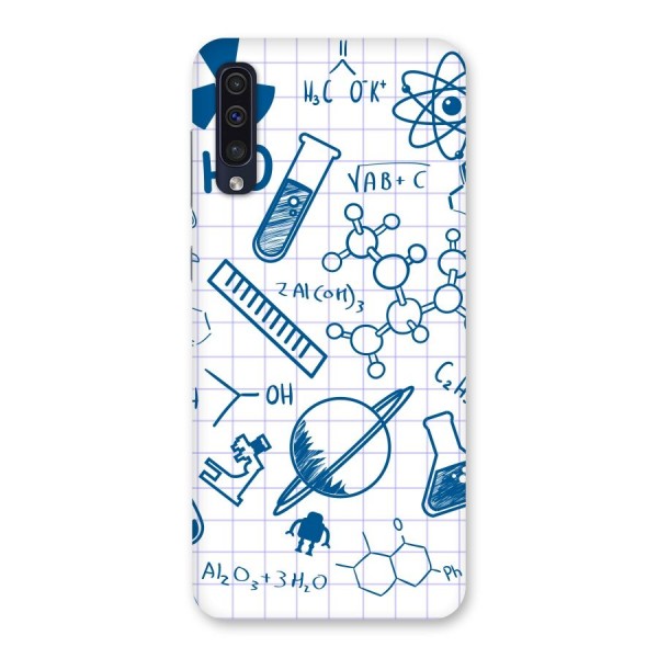 Science Notebook Back Case for Galaxy A50