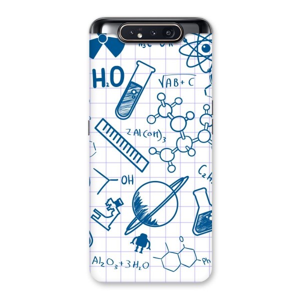 Science Notebook Back Case for Galaxy A80