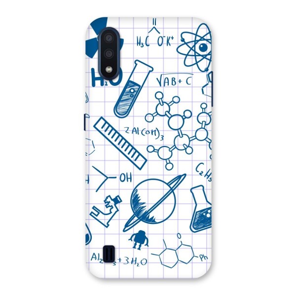 Science Notebook Back Case for Galaxy M01