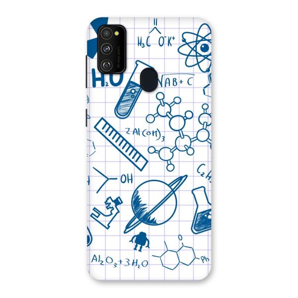 Science Notebook Back Case for Galaxy M21