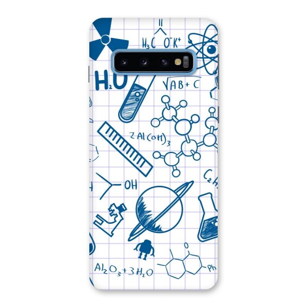 Science Notebook Back Case for Galaxy S10