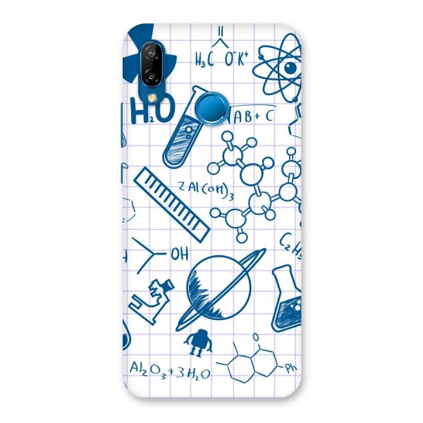 Science Notebook Back Case for Huawei P20 Lite