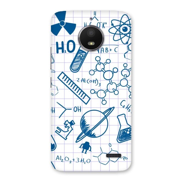 Science Notebook Back Case for Moto E4