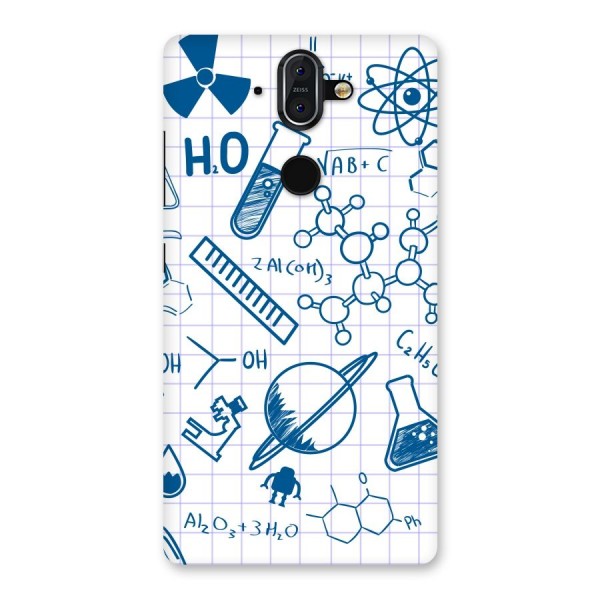 Science Notebook Back Case for Nokia 8 Sirocco