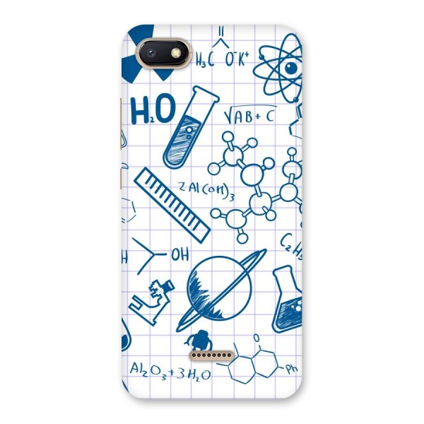 Science Notebook Back Case for Redmi 6A