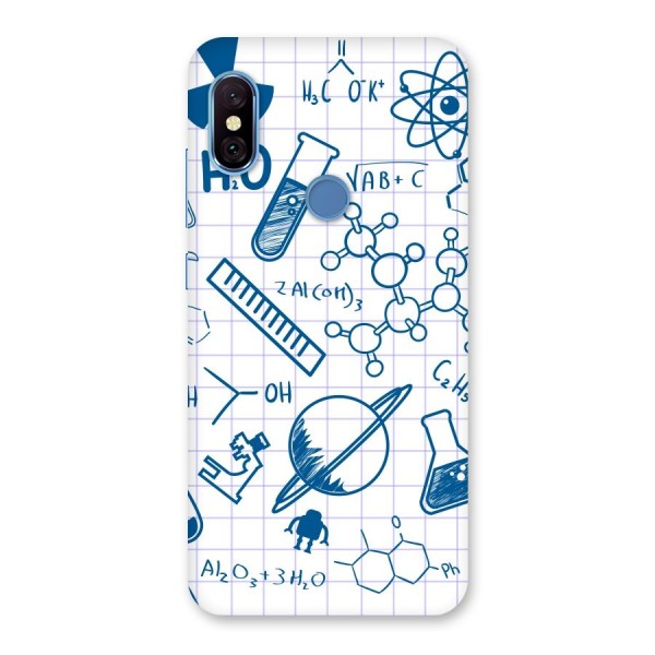 Science Notebook Back Case for Redmi Note 6 Pro