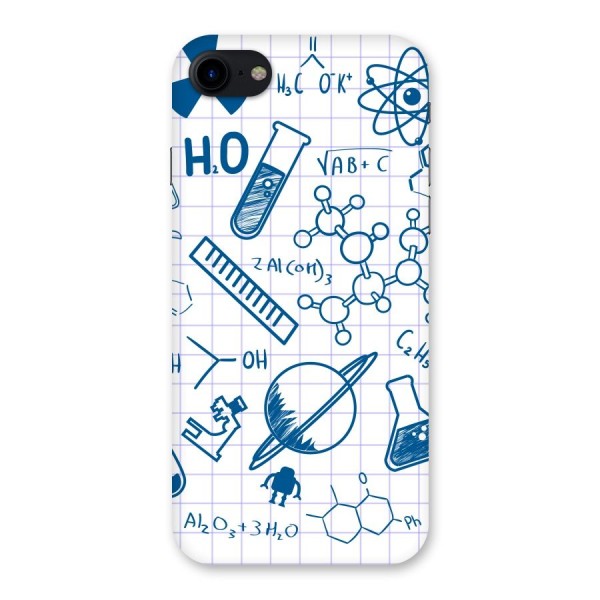 Science Notebook Back Case for iPhone SE 2020