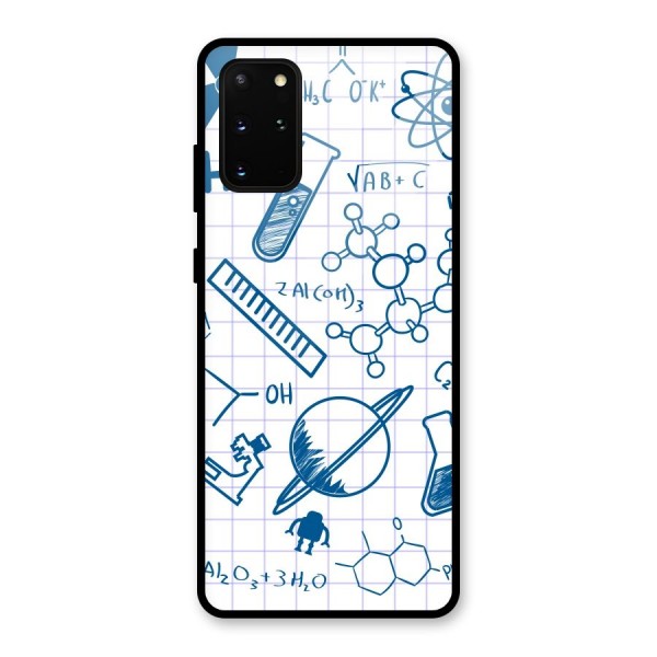 Science Notebook Glass Back Case for Galaxy S20 Plus