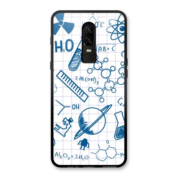 Science Notebook Glass Back Case for OnePlus 6