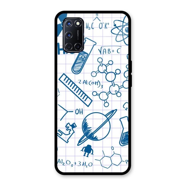 Science Notebook Glass Back Case for Oppo A52