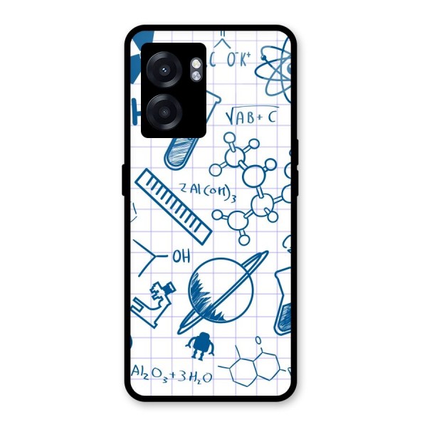 Science Notebook Glass Back Case for Oppo K10 (5G)