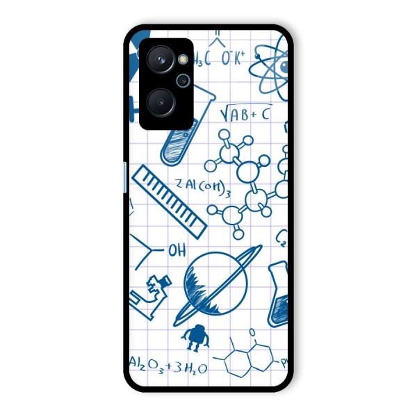 Science Notebook Glass Back Case for Realme 9i