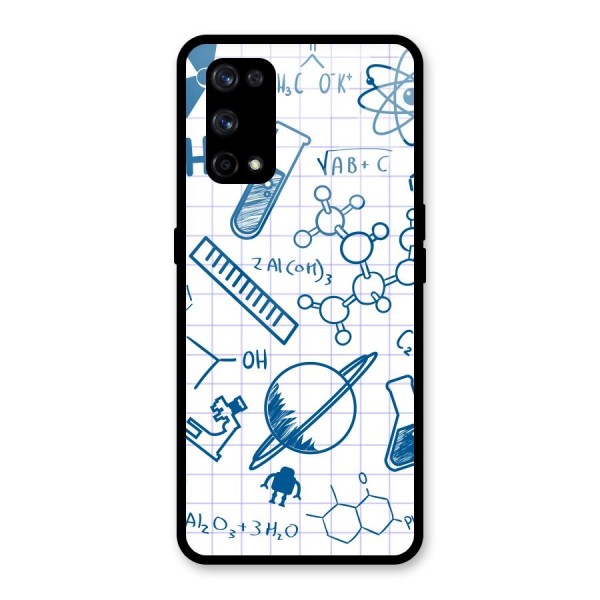 Science Notebook Glass Back Case for Realme X7 Pro