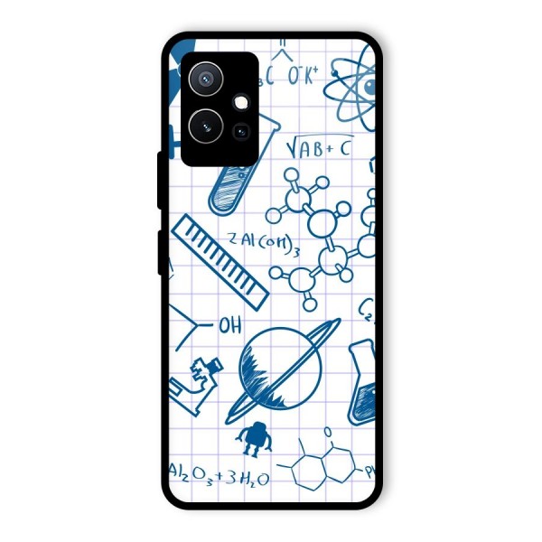 Science Notebook Glass Back Case for Vivo T1 5G