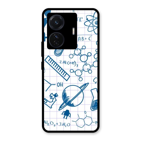 Science Notebook Glass Back Case for Vivo T1 Pro