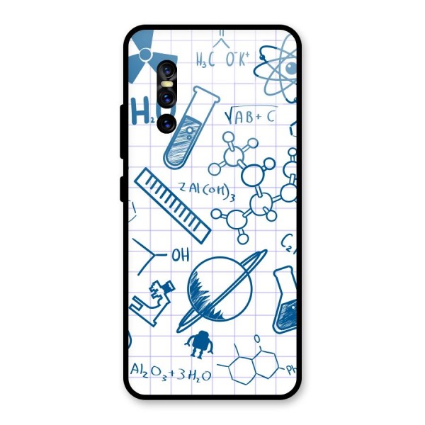 Science Notebook Glass Back Case for Vivo V15 Pro