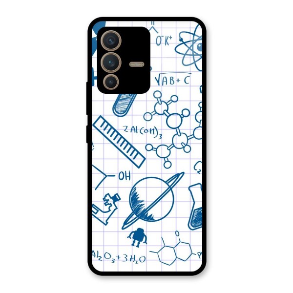 Science Notebook Glass Back Case for Vivo V23 5G