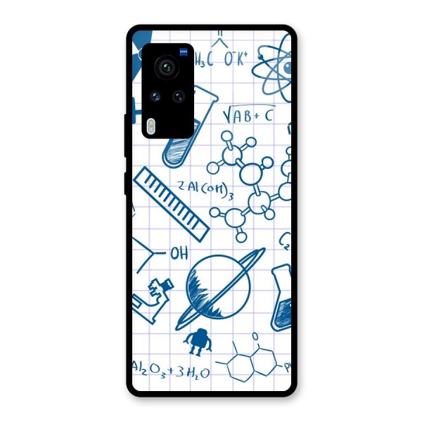 Science Notebook Glass Back Case for Vivo X60 Pro