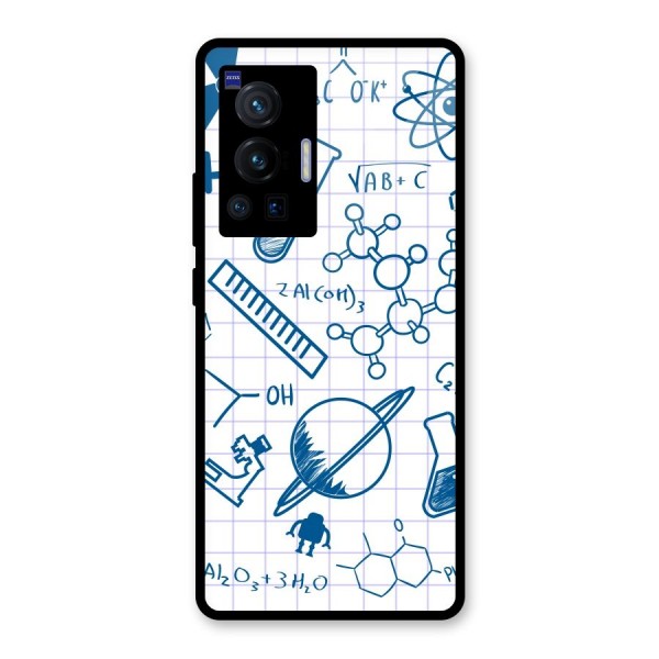 Science Notebook Glass Back Case for Vivo X70 Pro