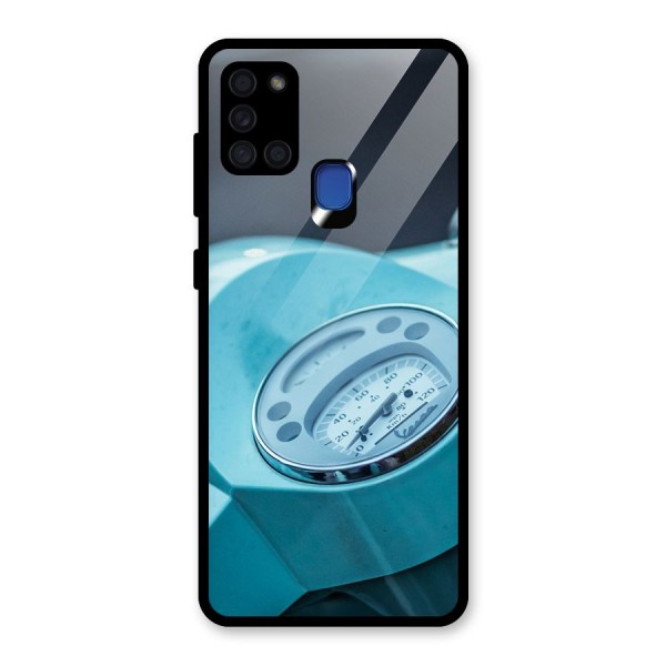 Scooter Meter Glass Back Case for Galaxy A21s