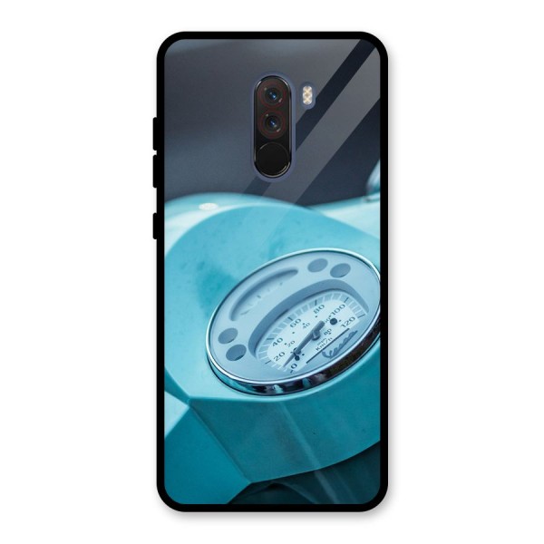 Scooter Meter Glass Back Case for Poco F1