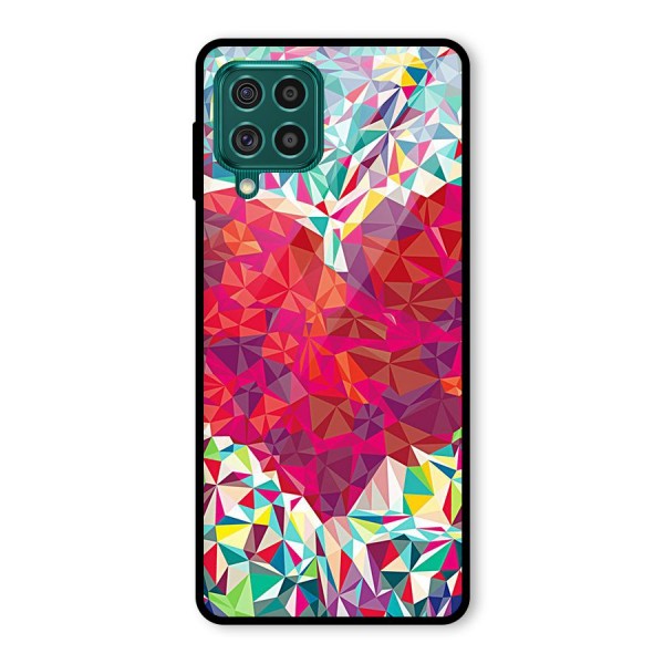 Scrumbled Heart Glass Back Case for Galaxy F62