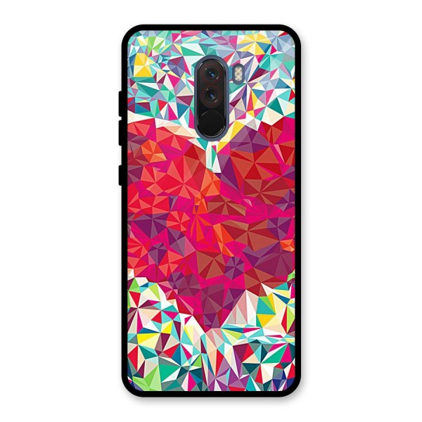 Scrumbled Heart Glass Back Case for Poco F1