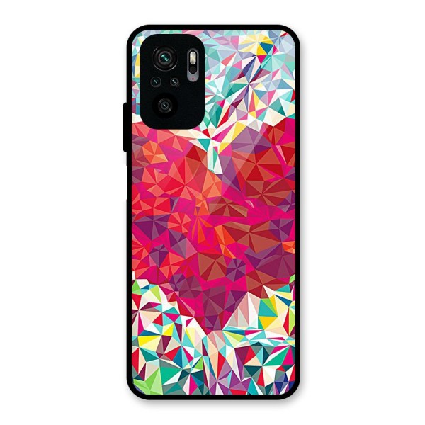 Scrumbled Heart Glass Back Case for Redmi Note 10