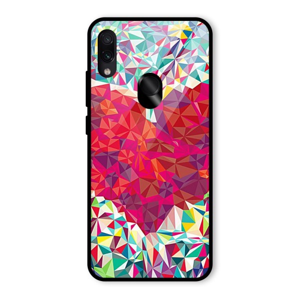 Scrumbled Heart Glass Back Case for Redmi Note 7