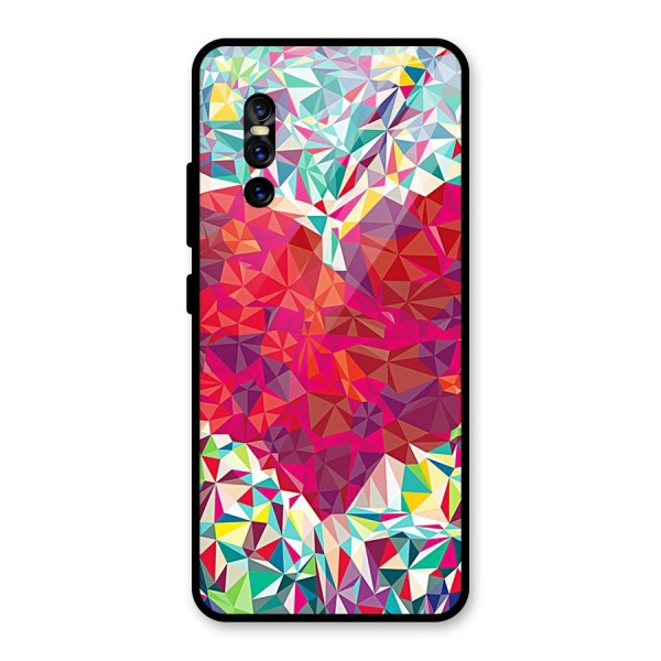 Scrumbled Heart Glass Back Case for Vivo V15 Pro