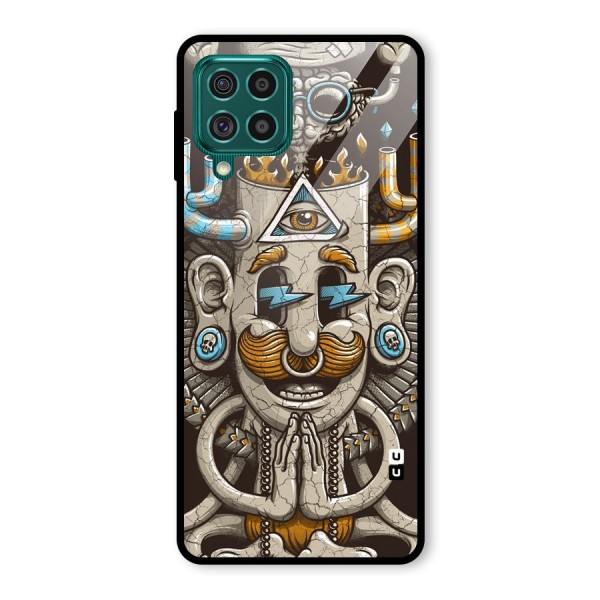 Sculpture Design Glass Back Case for Galaxy F62