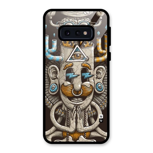 Sculpture Design Glass Back Case for Galaxy S10e