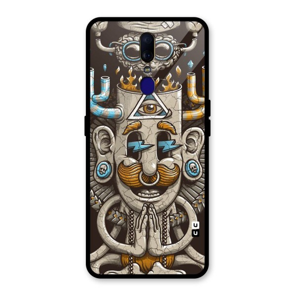 Sculpture Design Glass Back Case for Oppo F11