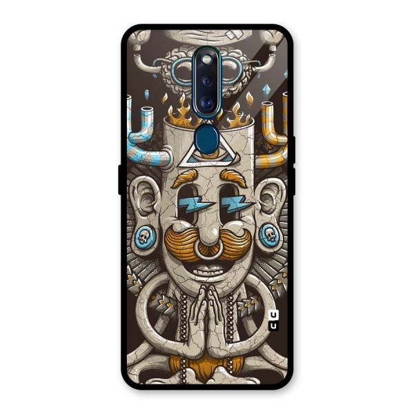 Sculpture Design Glass Back Case for Oppo F11 Pro