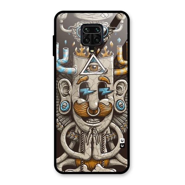 Sculpture Design Glass Back Case for Poco M2 Pro