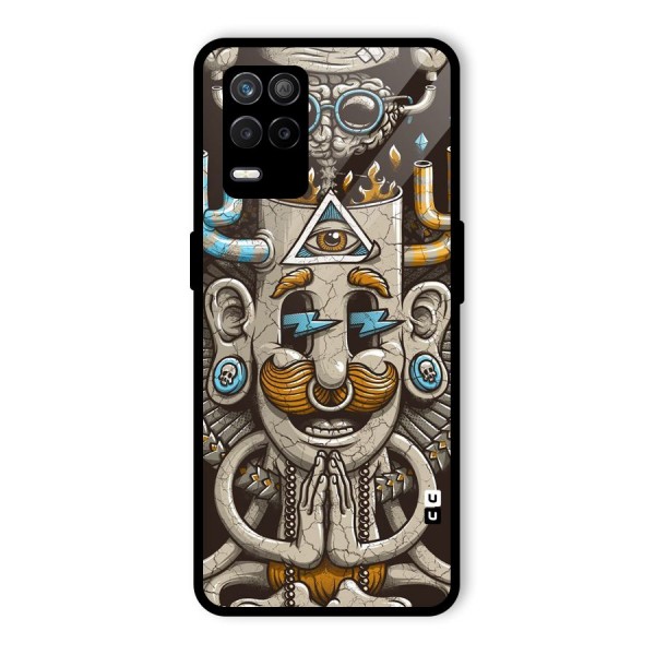 Sculpture Design Glass Back Case for Realme 9 5G