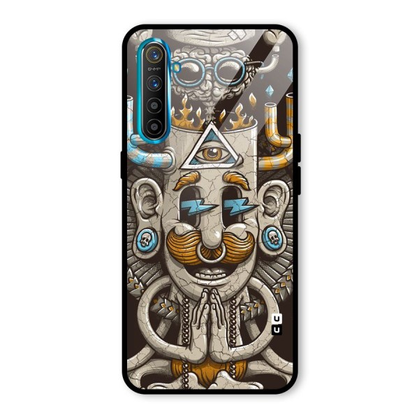 Sculpture Design Glass Back Case for Realme XT