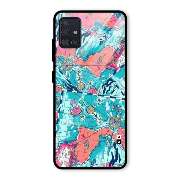 Sea Adventure Glass Back Case for Galaxy A51