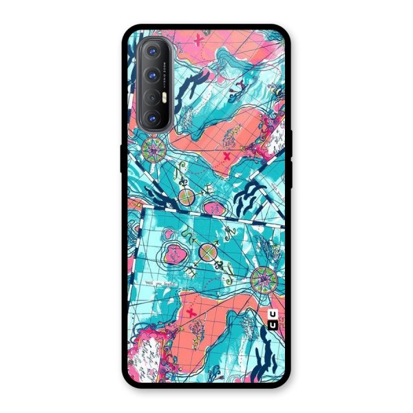 Sea Adventure Glass Back Case for Oppo Reno3 Pro