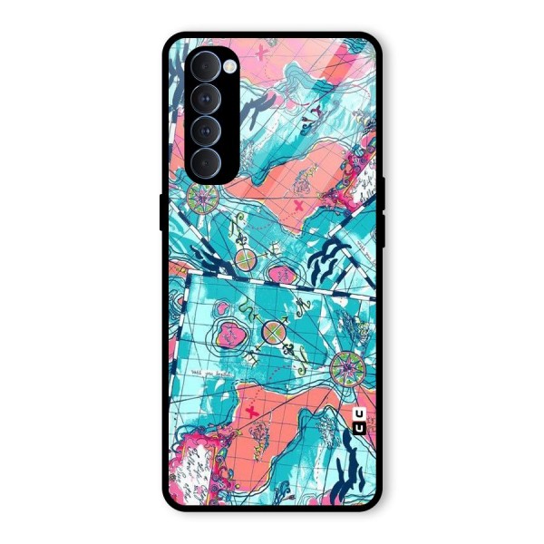 Sea Adventure Glass Back Case for Oppo Reno4 Pro