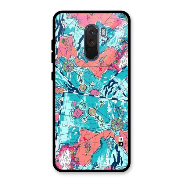 Sea Adventure Glass Back Case for Poco F1