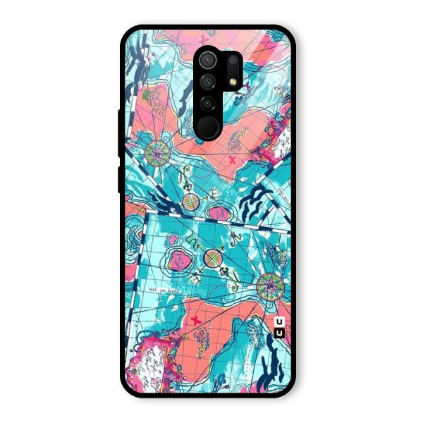 Sea Adventure Glass Back Case for Redmi 9 Prime